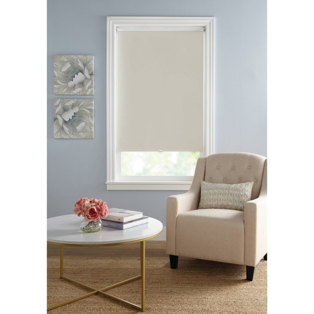 1pc Blackout Roller Window Shade With Slow Release System Gray Lumi Home Furnishings