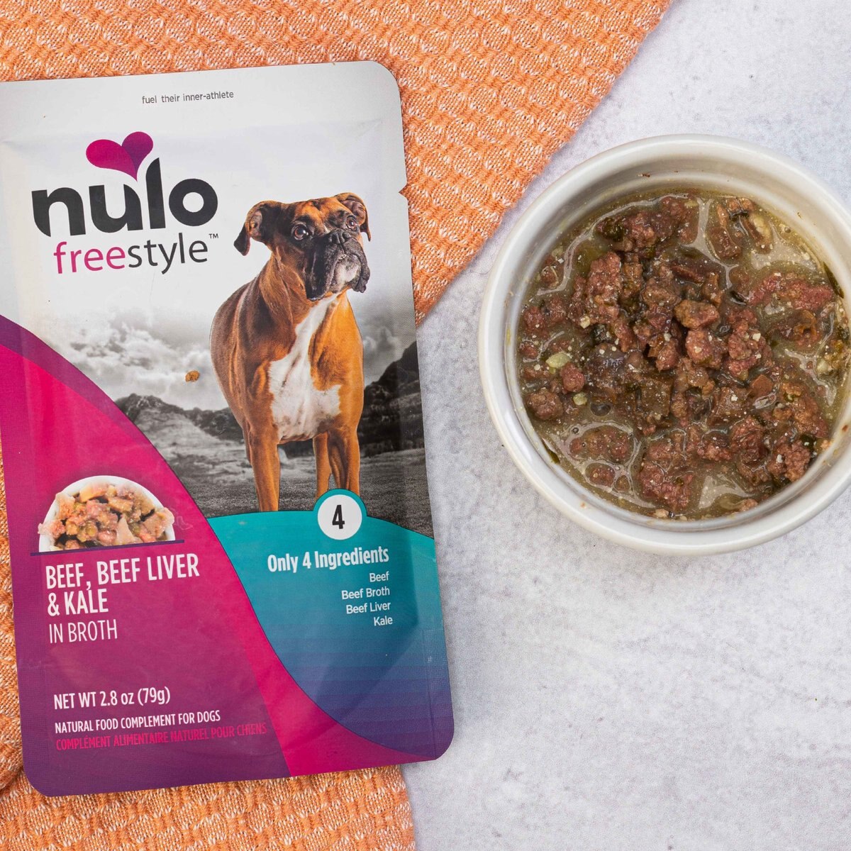 Nulo FreeStyle Beef， Beef Liver， and Kale in Broth Dog Food Topper