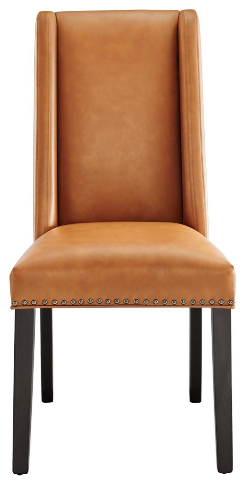 Baron Parsons Faux Leather Dining Side Chair   Contemporary   Dining Chairs   by Modway  Houzz