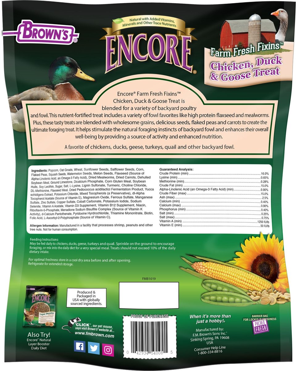 Brown's Encore Poultry Treat