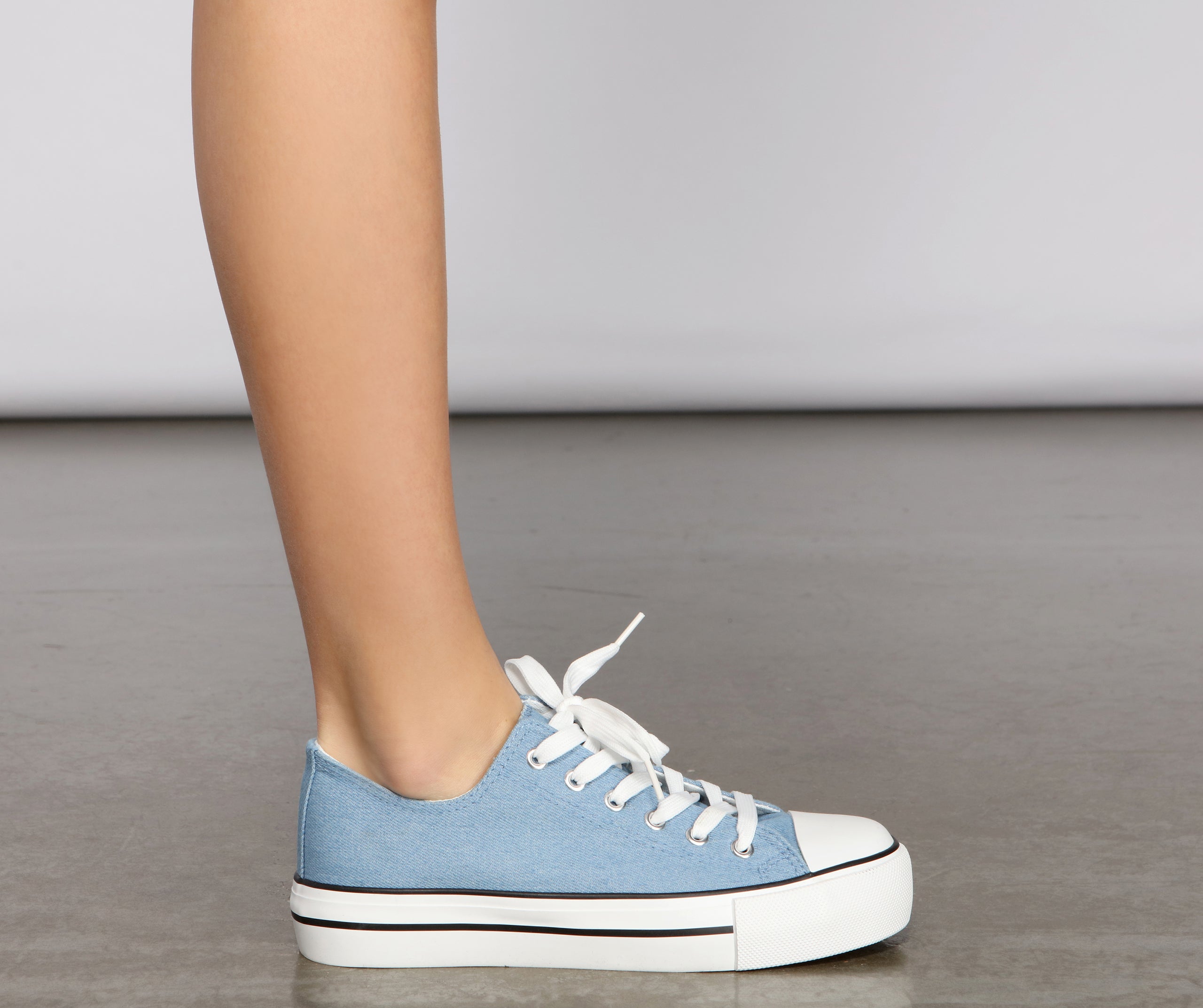 Classic Denim Low-Top Sneakers