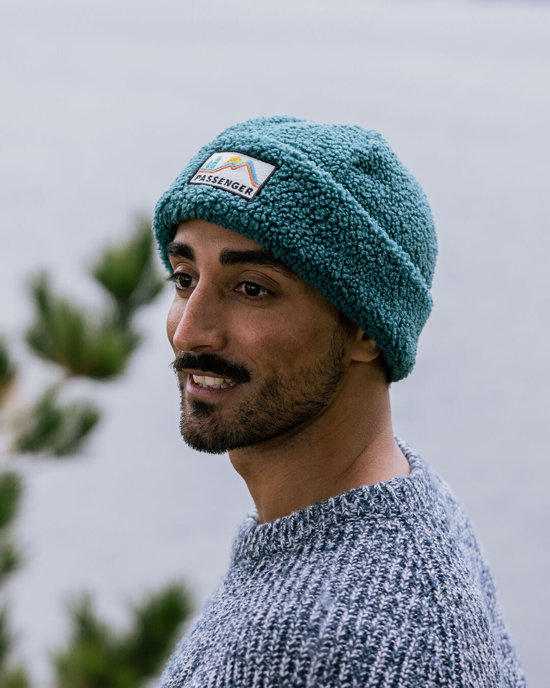 Peak Recycled Sherpa Beanie - Mediterranean