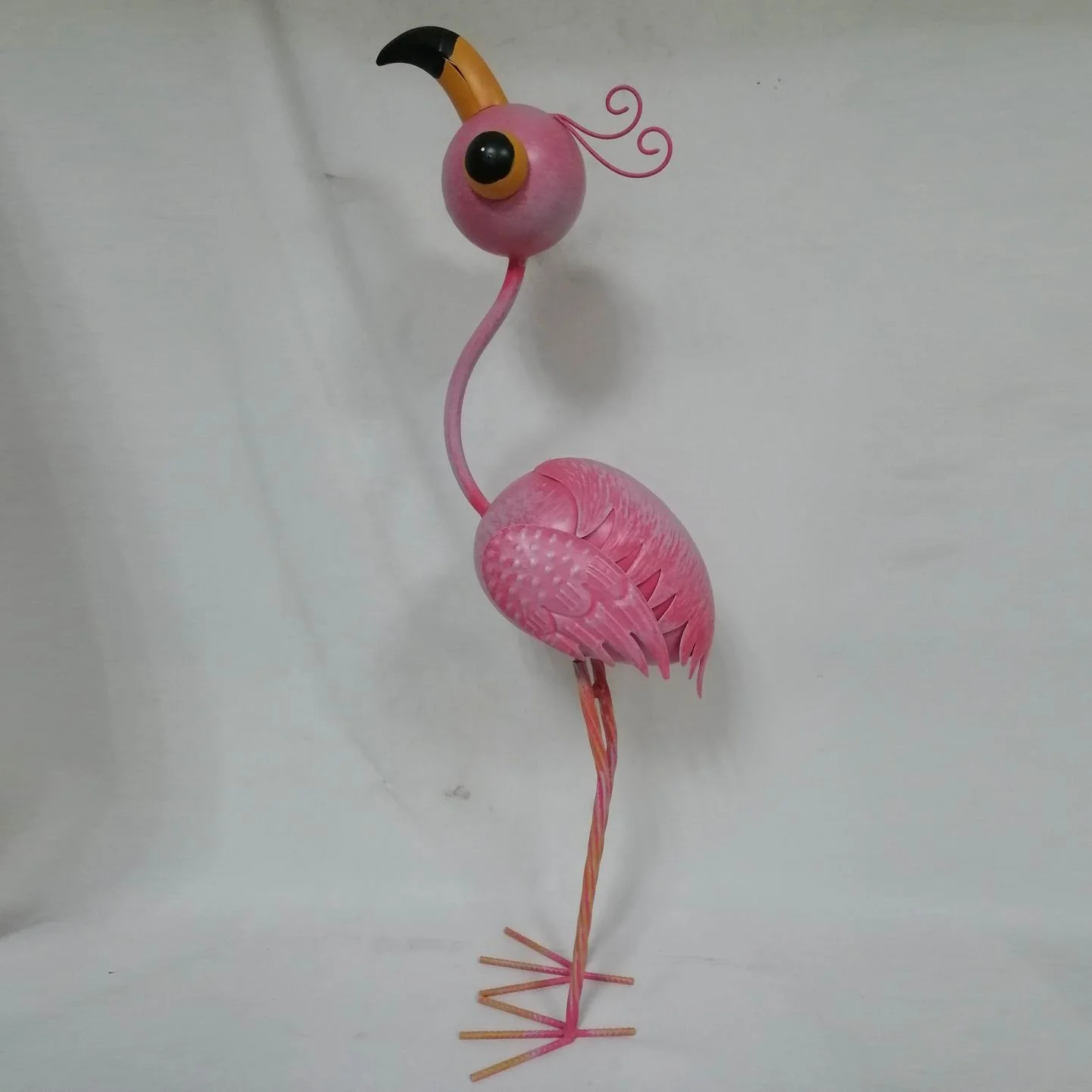 Factory Supply Decorative Garden Flamingo Outdoor Metal Flamingo statue