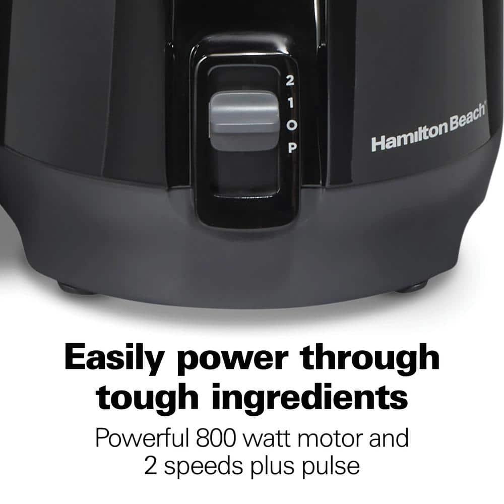 Hamilton Beach 800 W 20 oz Black Centrifugal Juicer with Blender