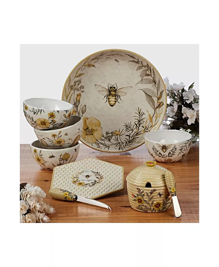 Certified International Bee Sweet 4-Pc. Dinner Plates