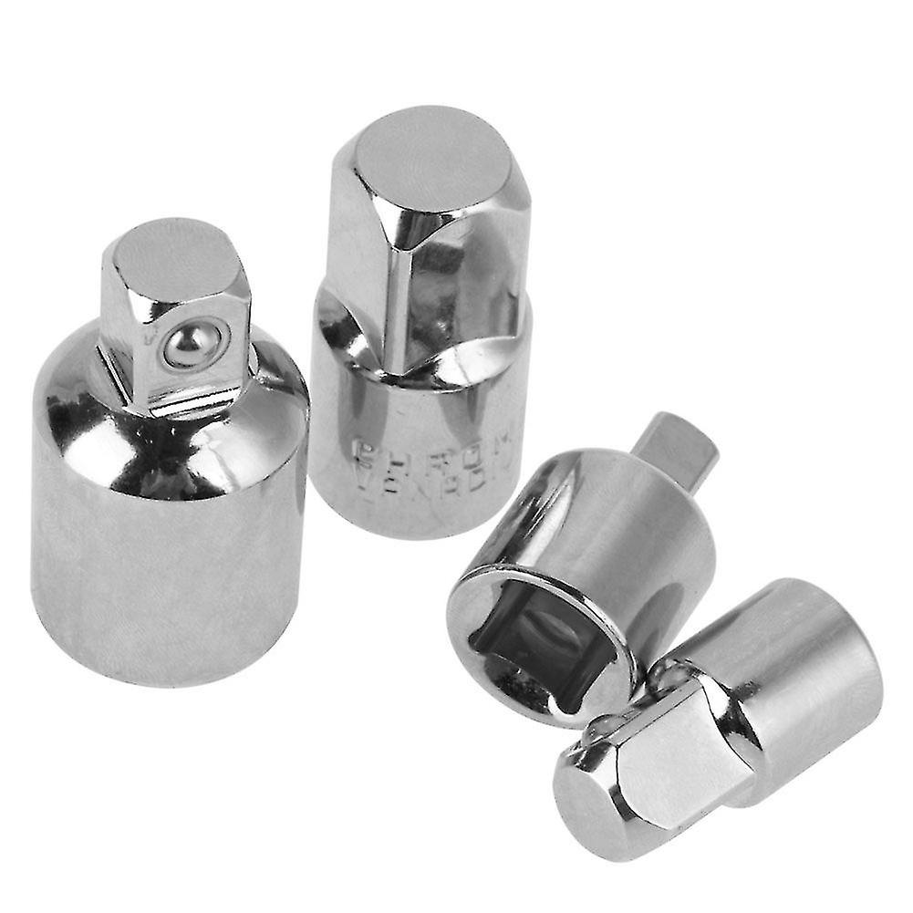 4pcs Socket Adapter Wrench Vanadium Steel (silver)