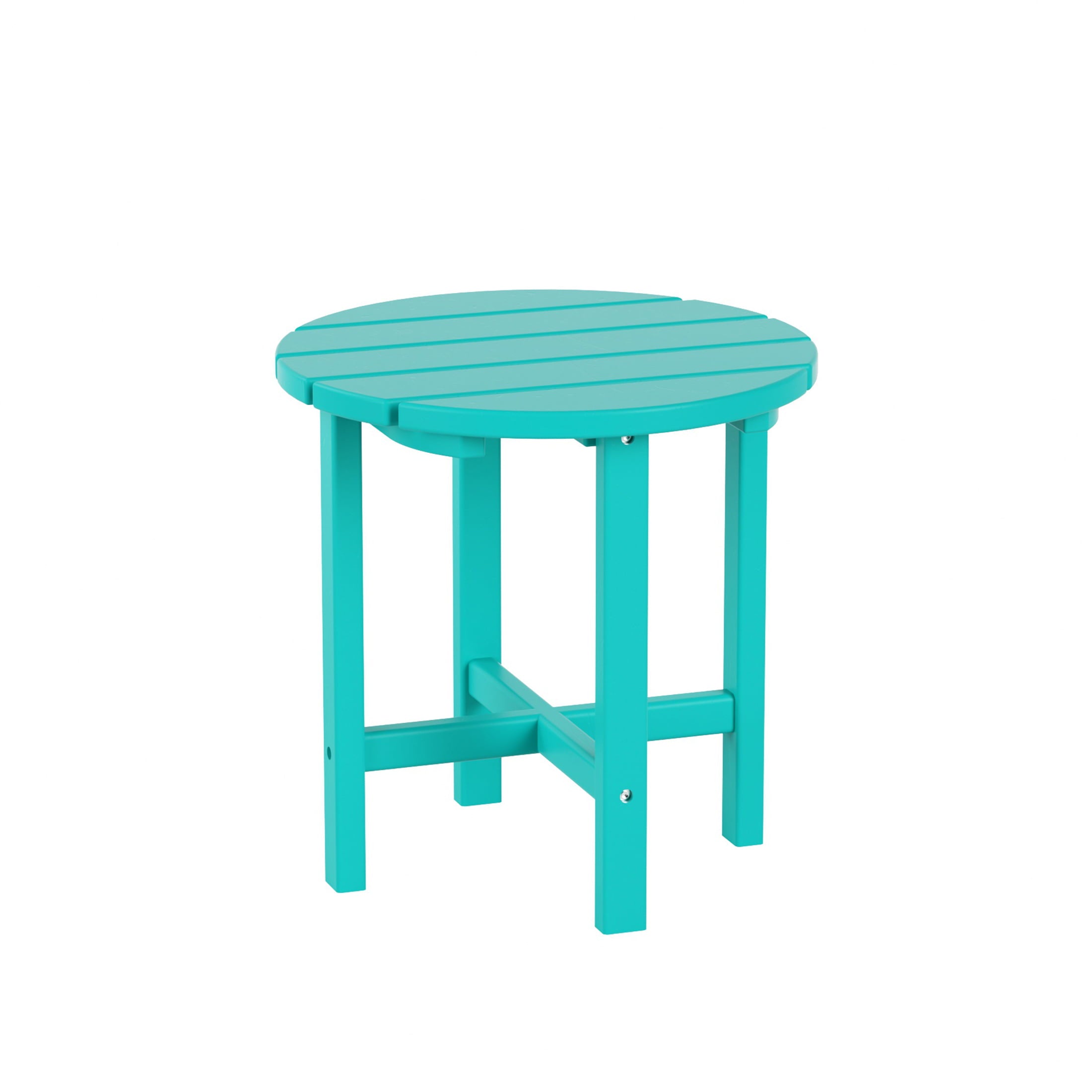 WestinTrends Malibu Classic 3 Piece Outdoor Rocking Chairs Set, All Weather Poly Lumber Adirondack Rocker Bistro Set Patio Deck Porch Chairs Set of 2 with Side Table, Turquoise