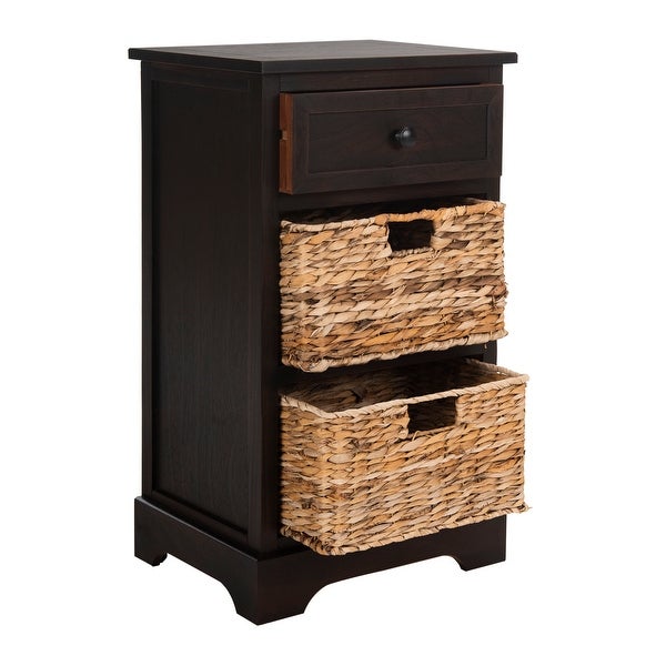 SAFAVIEH Carrie Brown Side Storage Side Table - 15.9