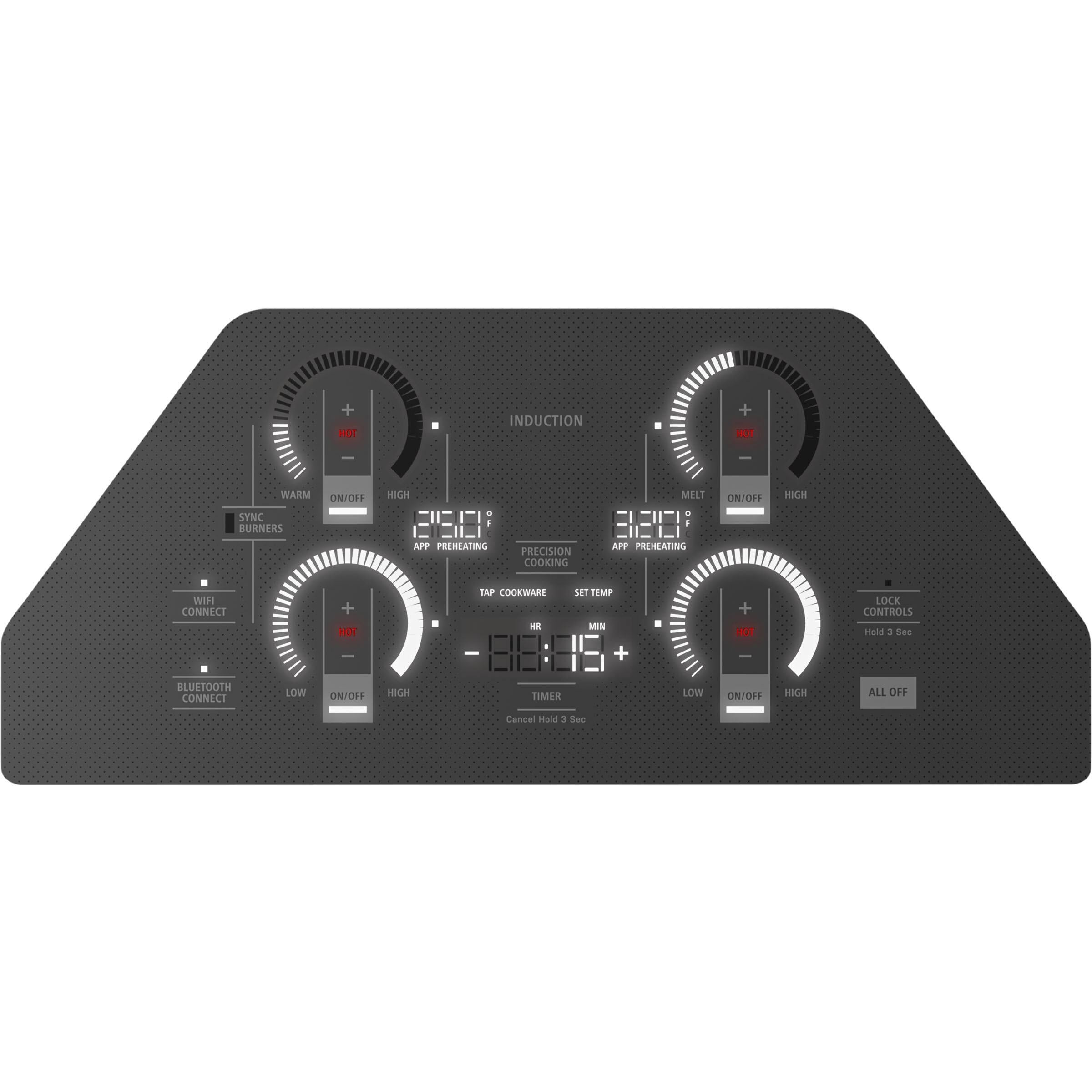 Monogram 30-inch Built-In Induction Cooktop with Wi-Fi Connect ZHU30RDTBB