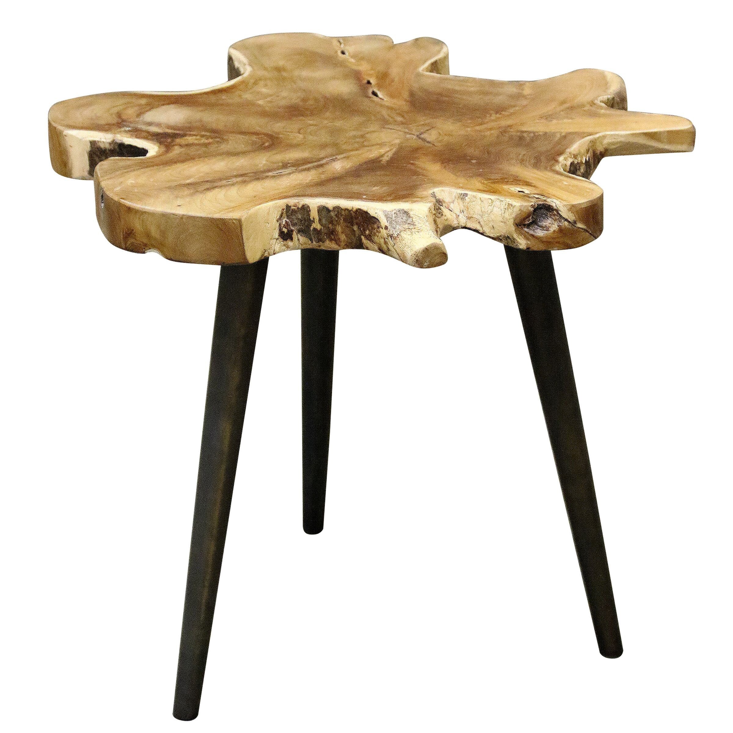 StyleCraft Lilty Brown Teak Root Side Table