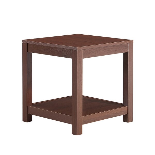 Side Table with Storage Shelve