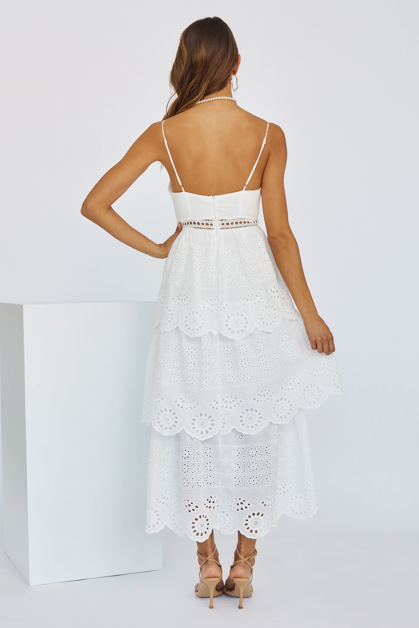 Lady Of Liberty Maxi Dress White