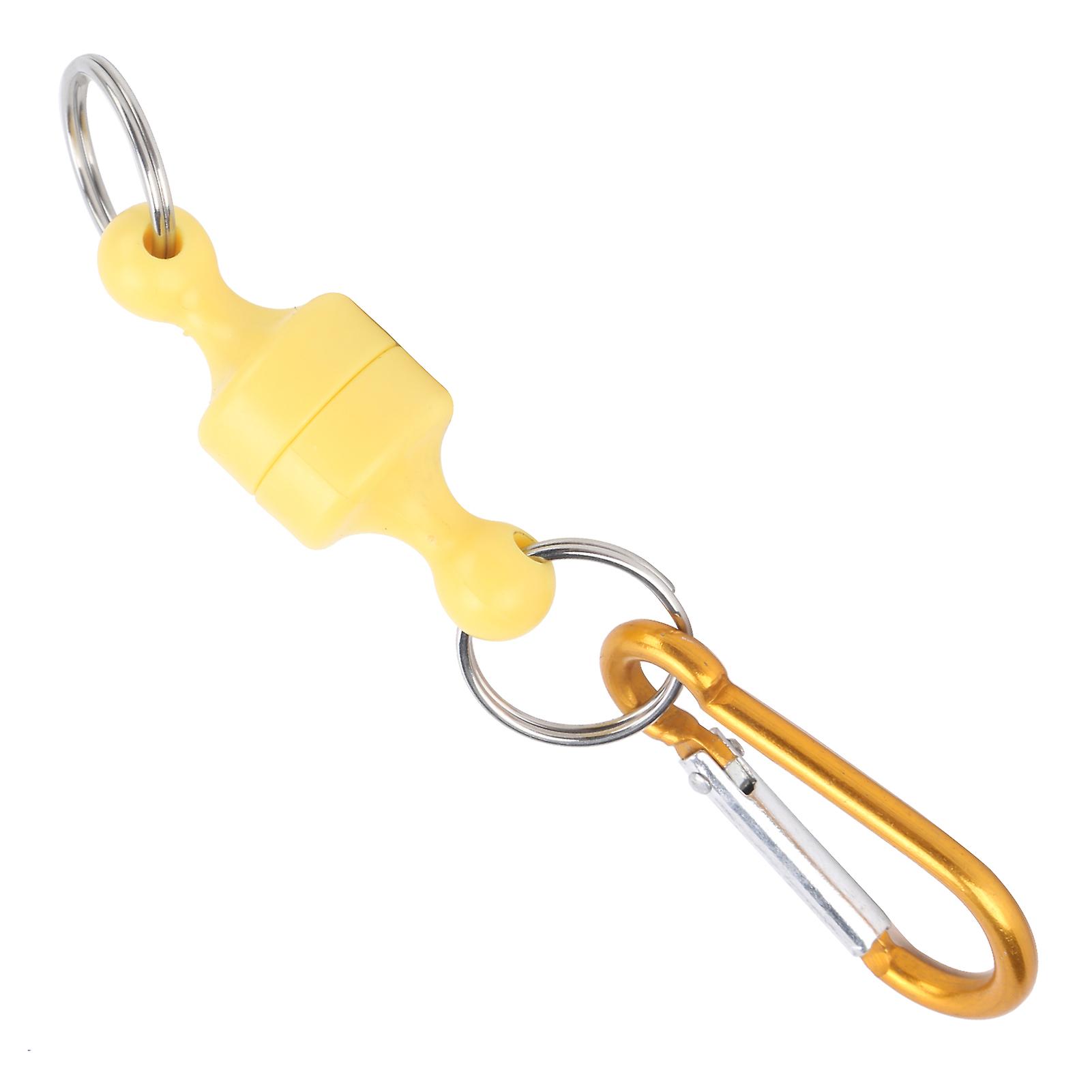 Strong Magnetic Release Holder Carabiner Aluminium Net Release Clip Keychain For Outdoors