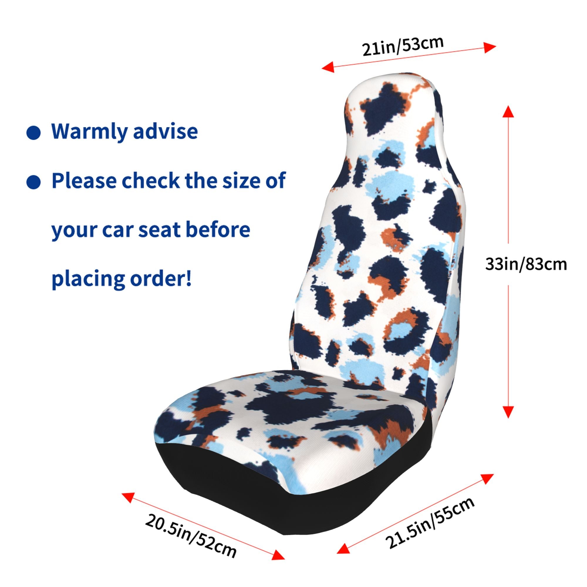 ZICANCN Car Seat Cover Watercolor Abstract Pattern Car Front Seat Covers Protectors ， Automotive Seat Covers for Cars Trucks Suv