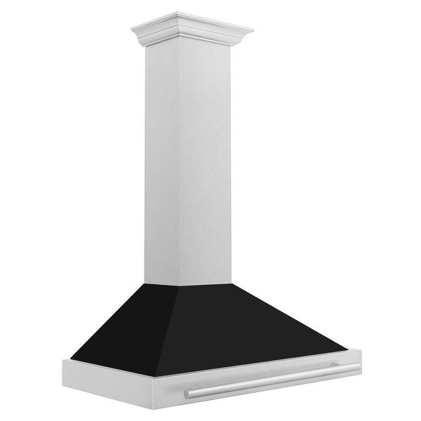 ZLINE DuraSnow Stainless Steel Range Hood with Stainless Steel Handle