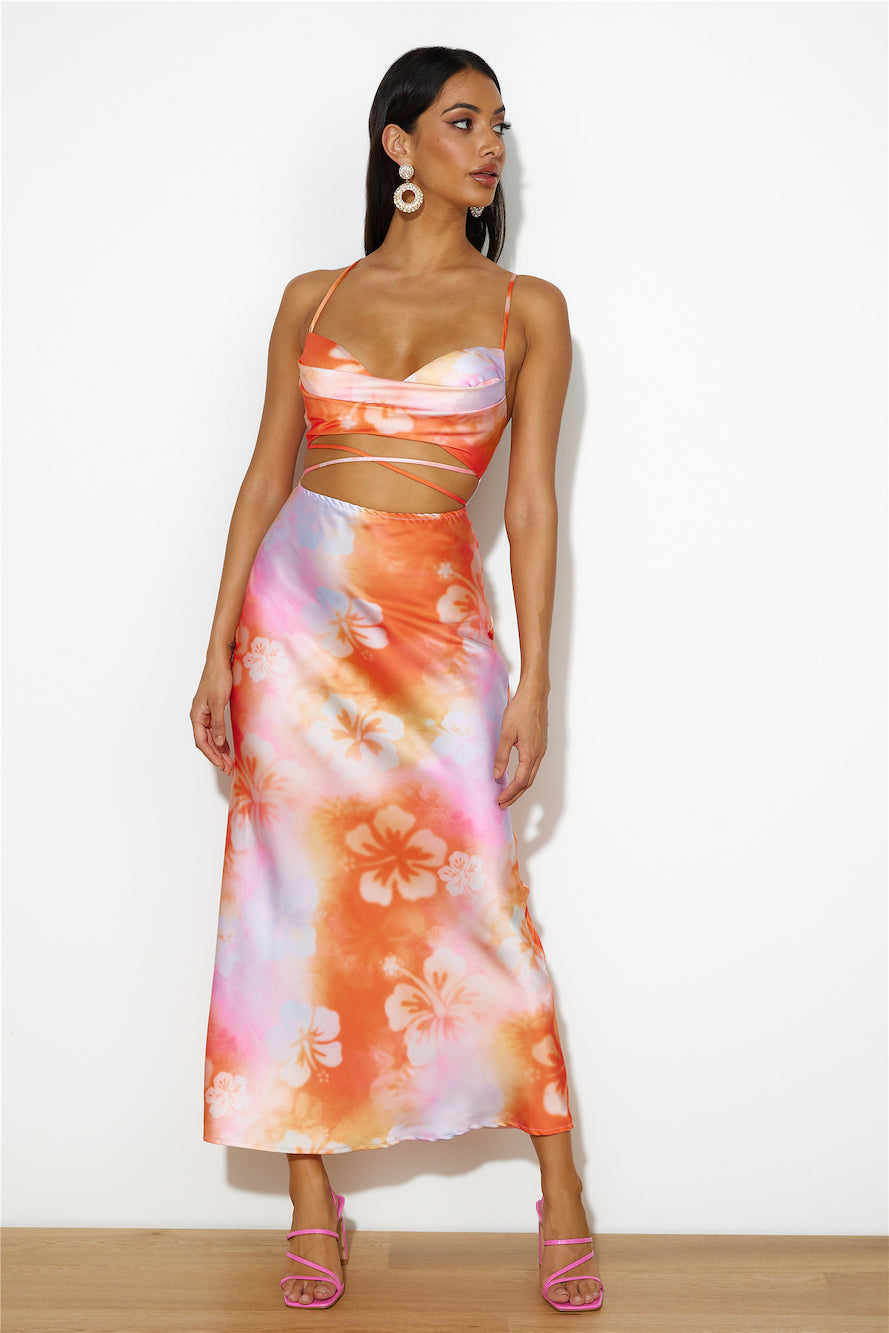 Dreamy Fit Maxi Dress Orange