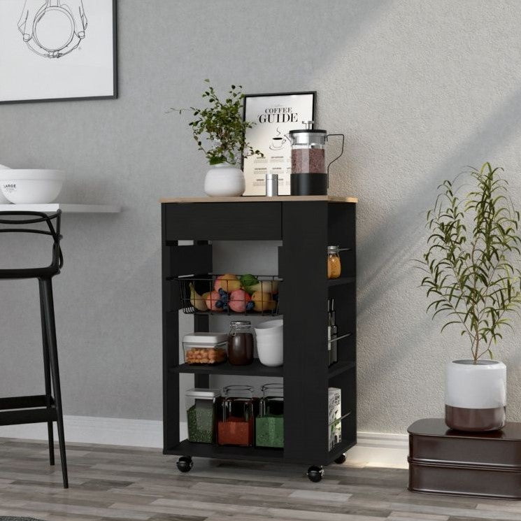 Boahaus Pessac Kitchen Cabinet (Black)