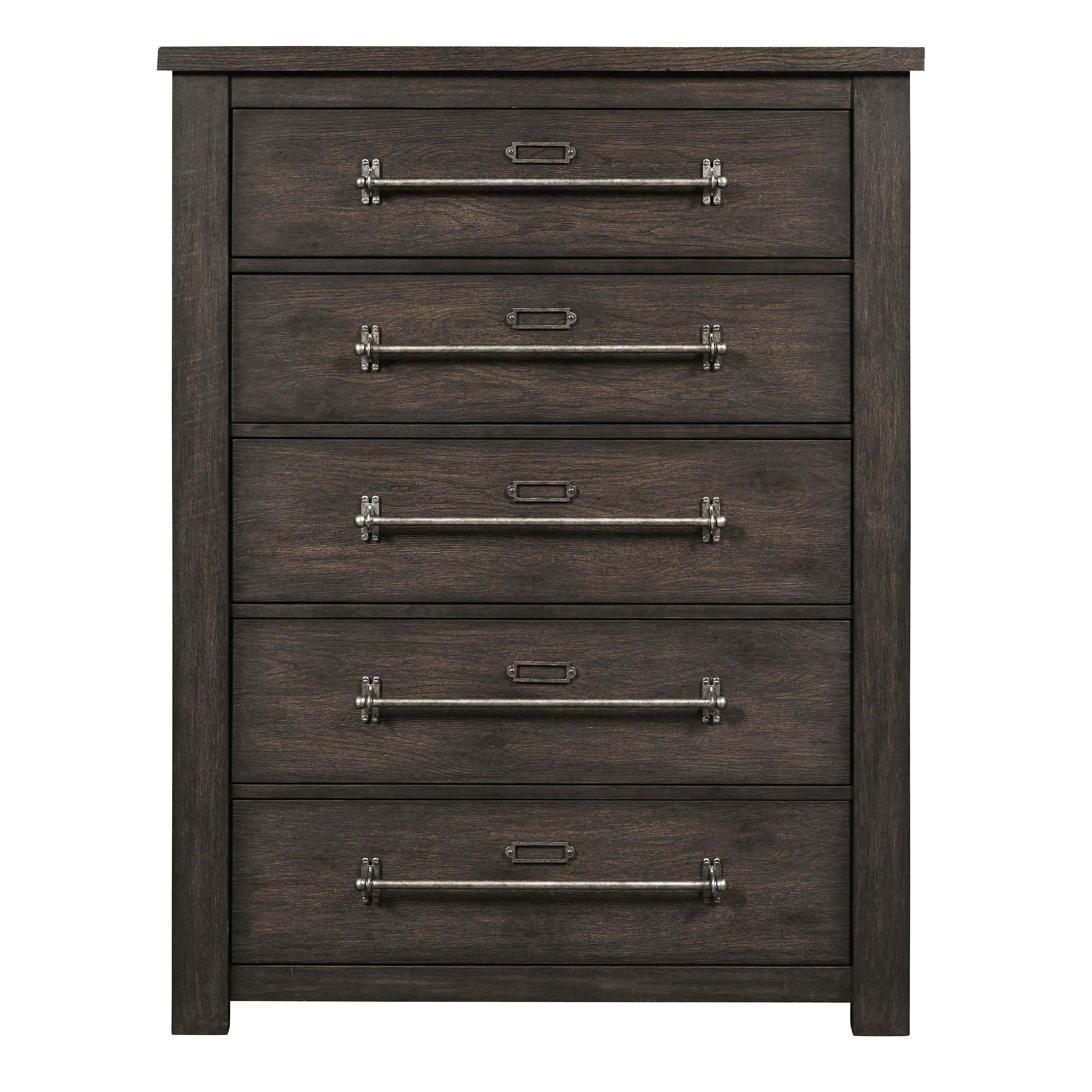 Five Drawer Dark Oak Chest