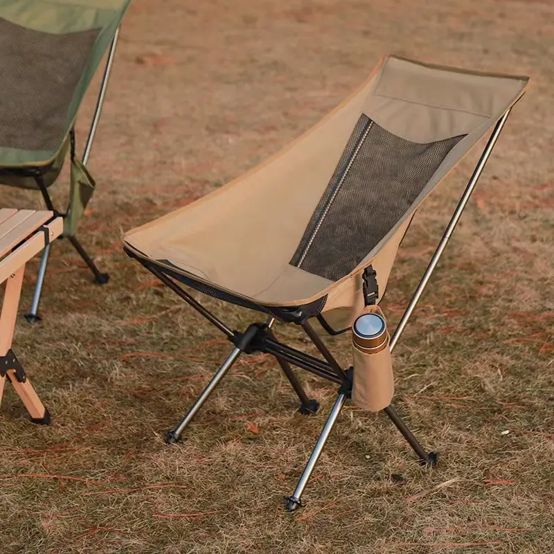 Custom Stylish Portable Ultralight Lightweight Moon Mesh Camping Chair