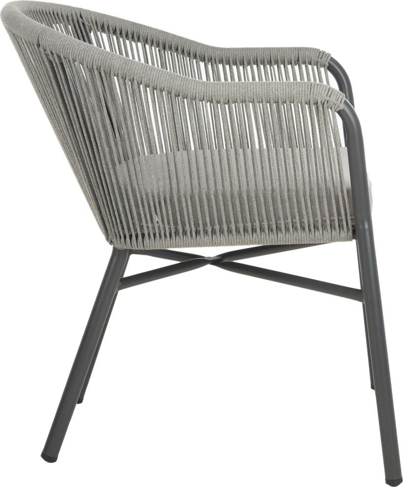 Nicolo Rope Chair (Set of 2)   Beach Style   Outdoor Dining Chairs   by HedgeApple  Houzz