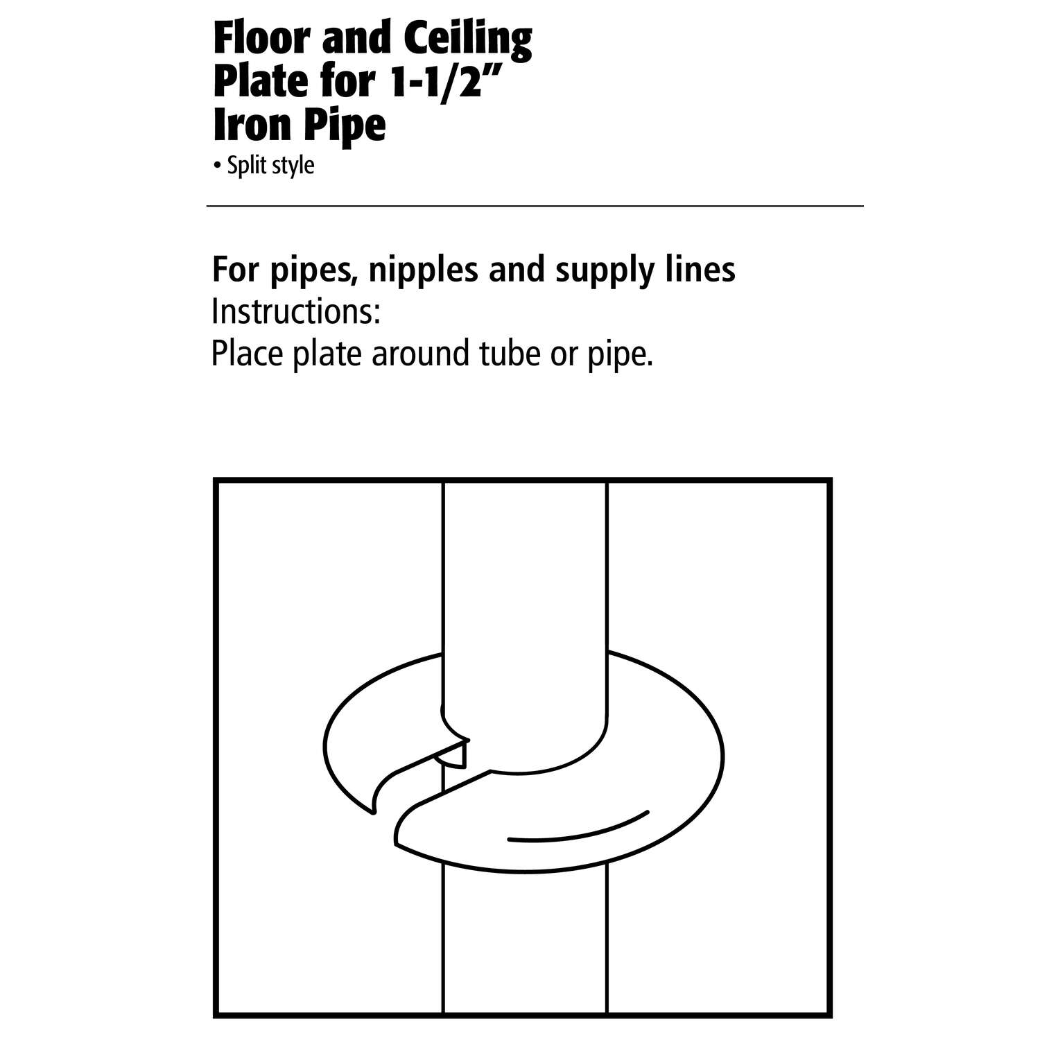 Ace 1-1/2 in. Plastic Split Flange