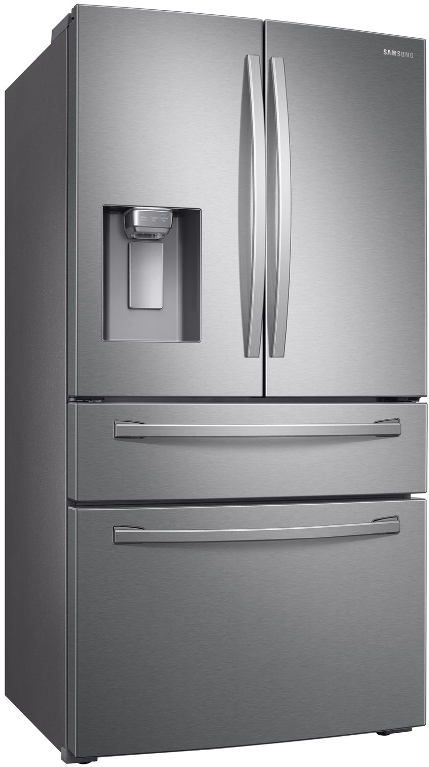  ADA 23 Cu. Ft. Fingerprint Resistant Stainless Steel Counter-Depth 4-Door French Door Refrigerator With FlexZone Drawer