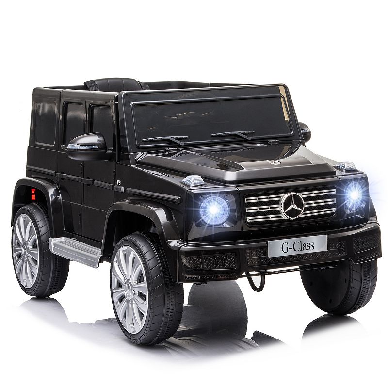 Aosom 12V Mercedes Benz G500 Battery Kids Ride On Car with Remote Control Bright Headlights and Working Suspension