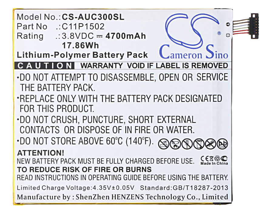 Asus P023 Z300C Z300CG Z300CXG ZD300M ZenPad 10 Ze Replacement Battery BatteryClerkcom Tablet