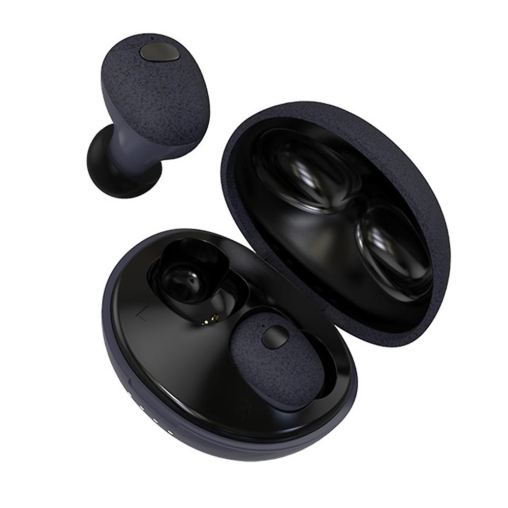 Black Wirelessly Bt5.0 Headsets Portable Binaural Earbuds With Magnetic-induction Charge Box Mini Touch Control Hifi Sound Sports In-ear Headphone Ear