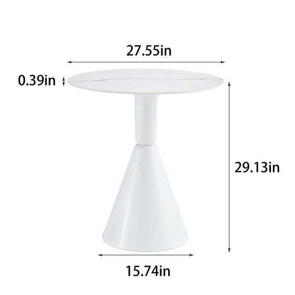 White Coffee Table，Simple Modern Negotiation Table，Balcony Dining Table