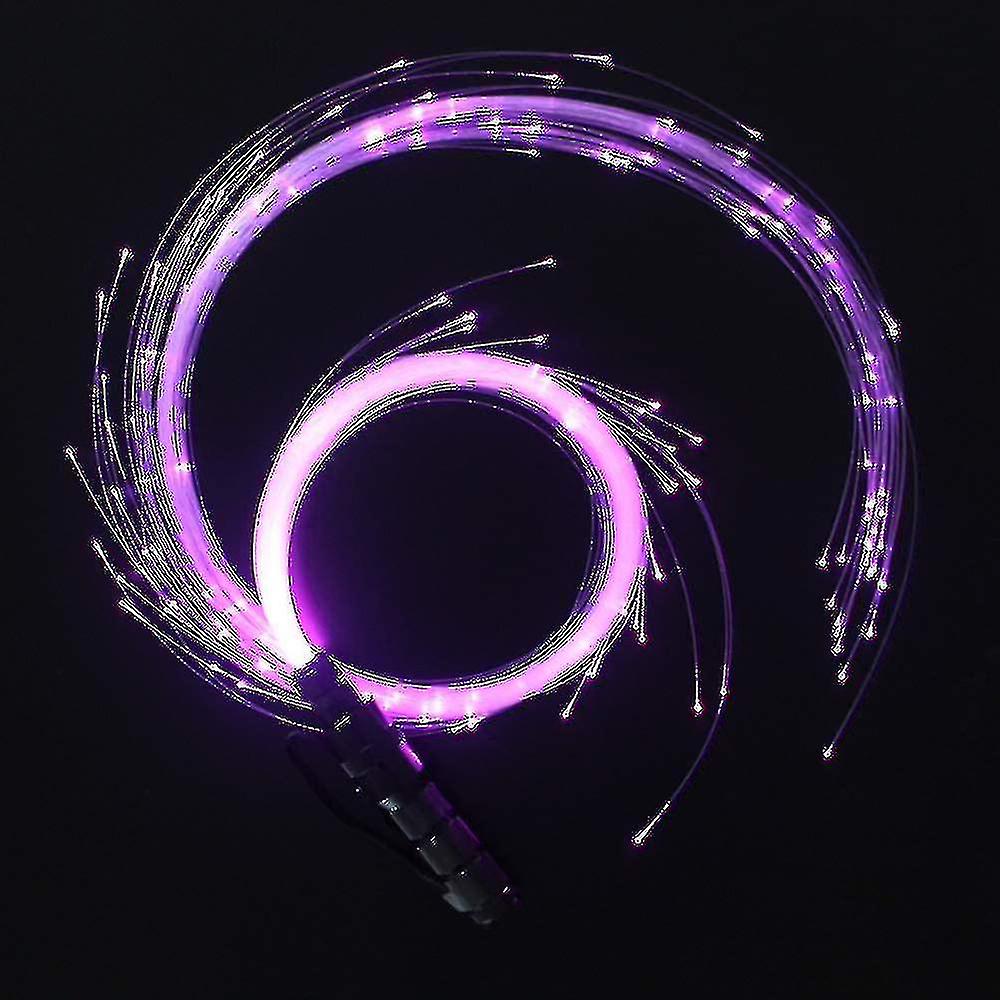 Led Fiber Optic Whip Dance Space Whip Super Bright Light 40 Color Effect 360 Swivel Pixel Rave Whip Toy(，)