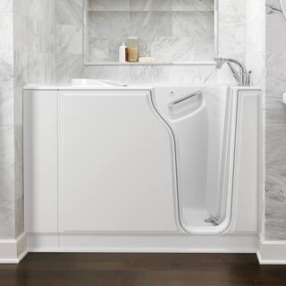 American Standard Gelcoat Value Series 52 in. Right Hand Walk-In Whirlpool Bathtub in White 3052.409.WRW-PC