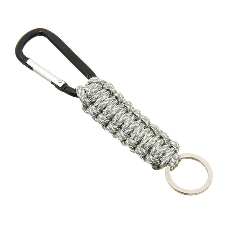 Custom Braided Tactical Paracord Keychain with Carabiner for Keys Camping And Hiking