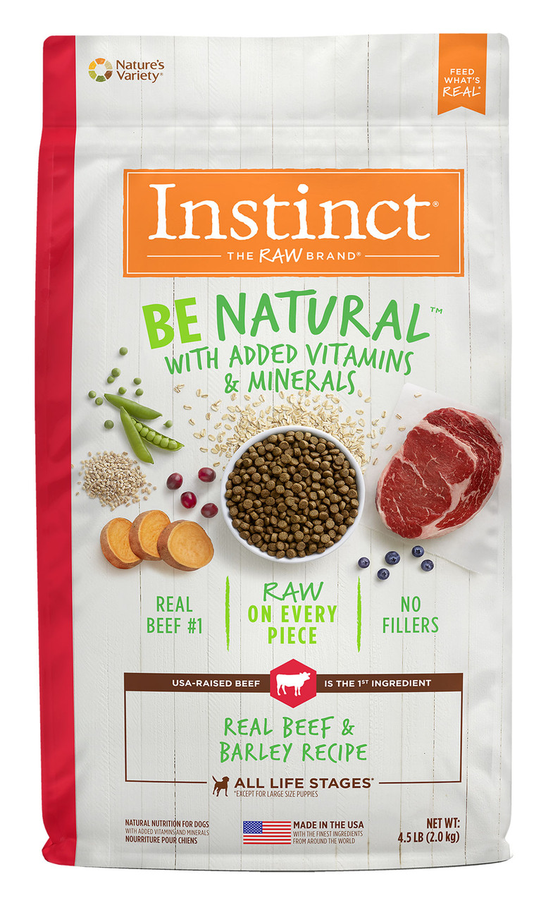 Nature's Variety Instinct Be Natural Beef and Barley Dry Dog Food