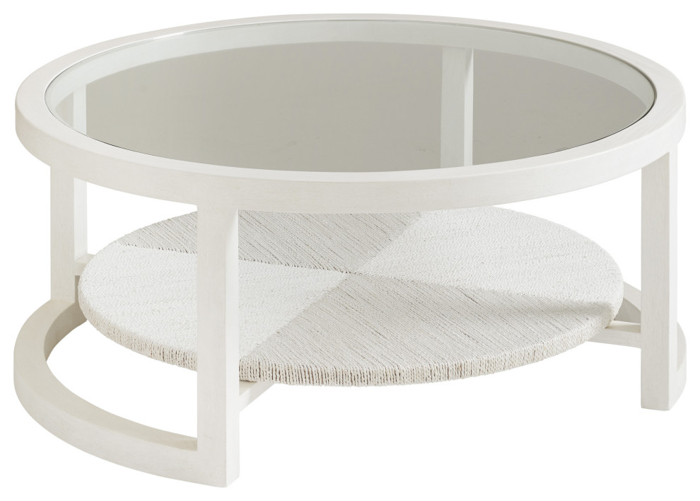 Pompano Round Cocktail Table   Beach Style   Coffee Tables   by Lexington Home Brands  Houzz