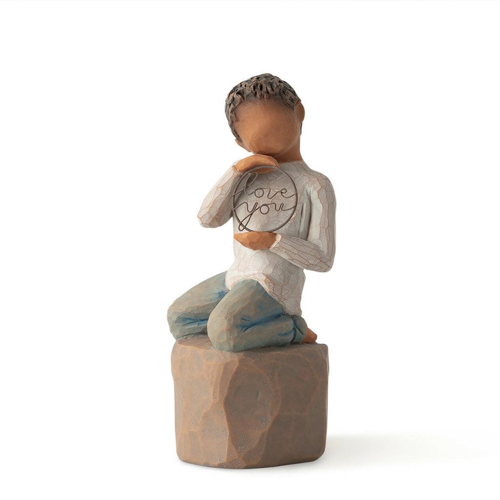 Willow Tree  Love you too (darker skin) Figurine