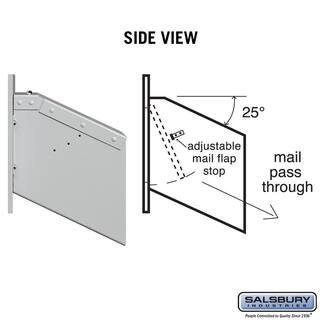 Salsbury Industries 2255 Series Aluminum Mail Drop 2255ALM
