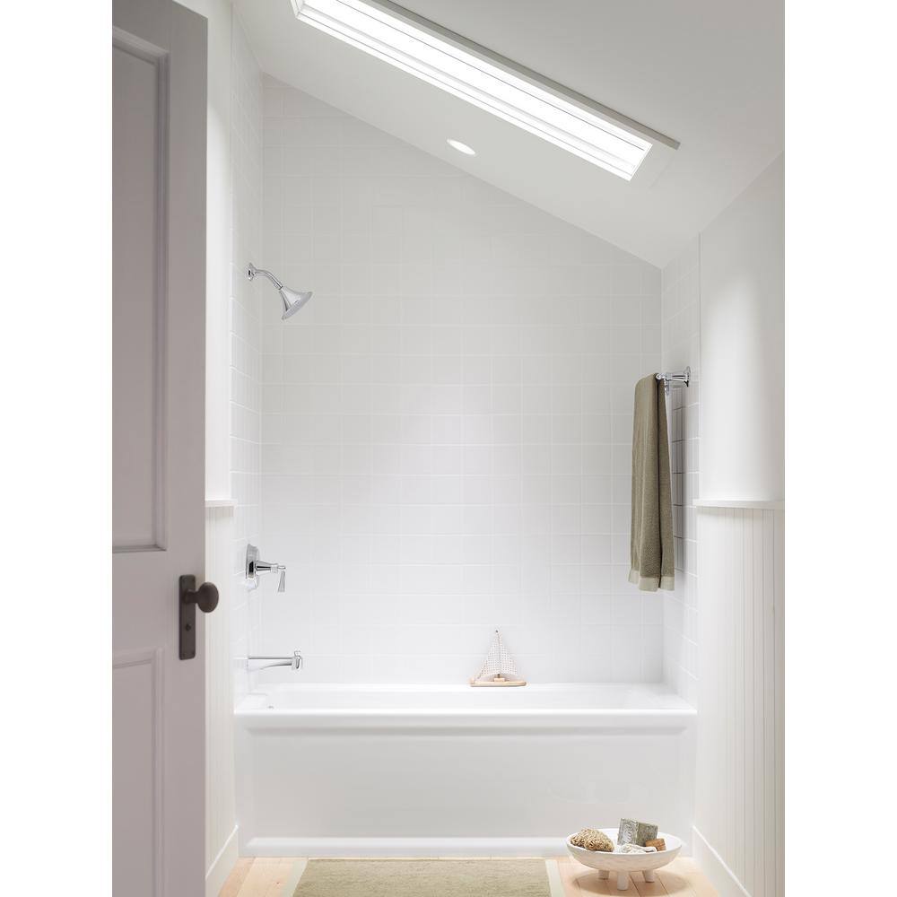 KOHLER Archer 60 in. x 30 in. Soaking Bathtub with Left-Hand Drain in White K-1946-LA-0