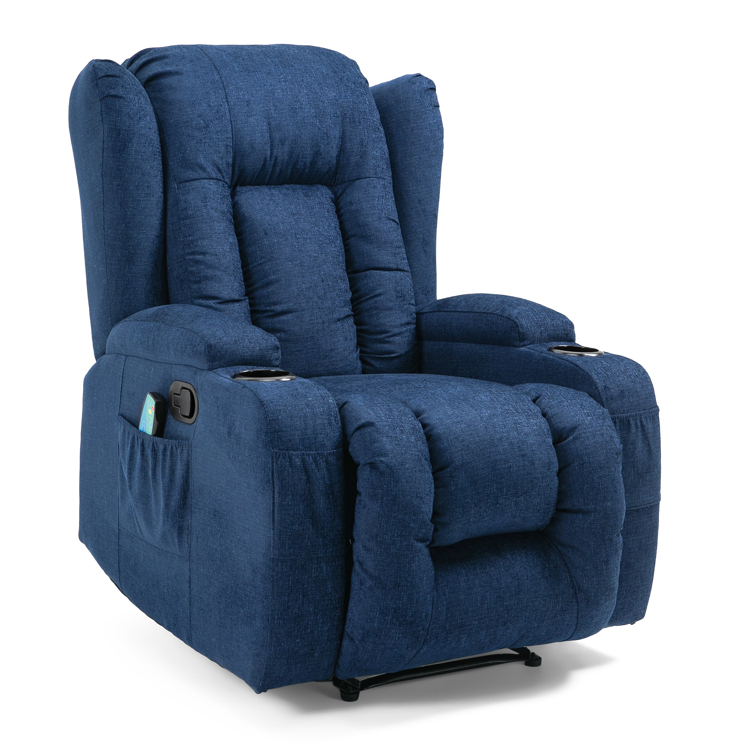 Ellerslie Contemporary Pillow Tufted Massage Recliner