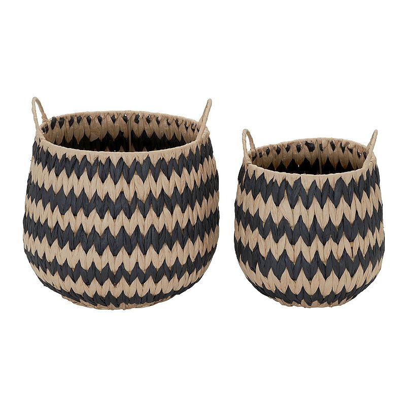 Household Essentials 2-piece Flame Stitch Basket Set