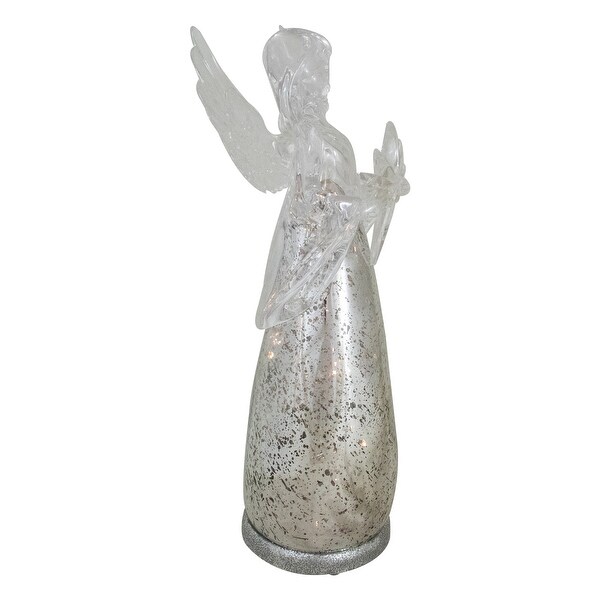 13 lighted angel holding a star christmas tabletop figurine