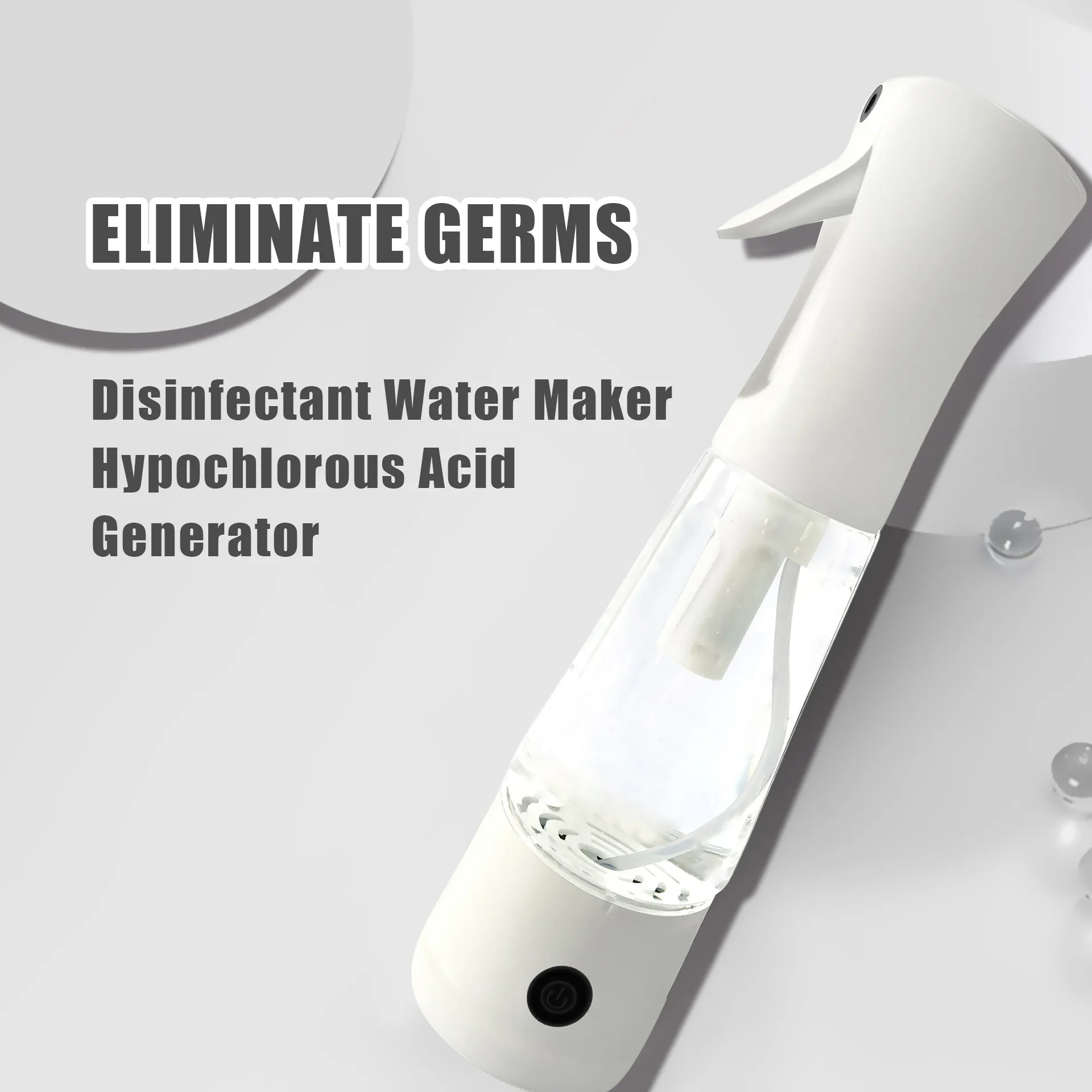 Sodium Hypochlorite Spray Electrolysis Water Hocl Sprayer Disinfectant Water Generator