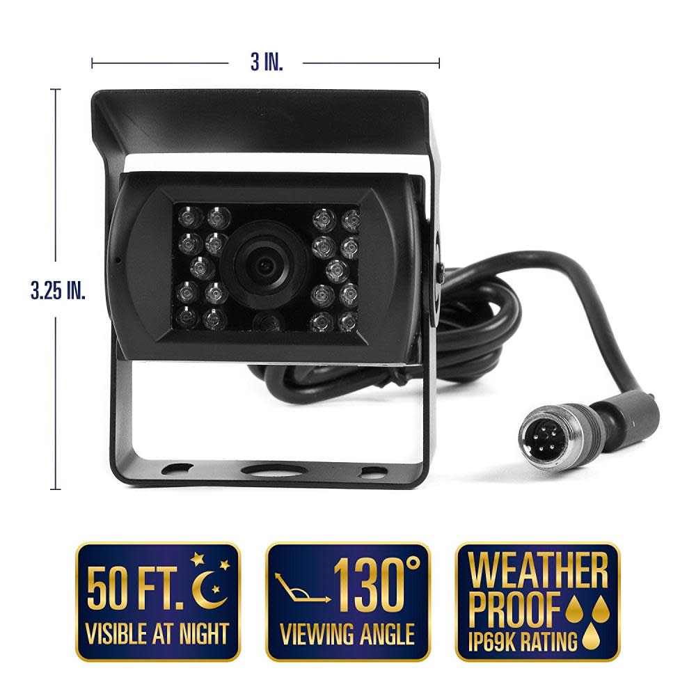 Backup Camera System with Trailer Tow Quick Connect Kit