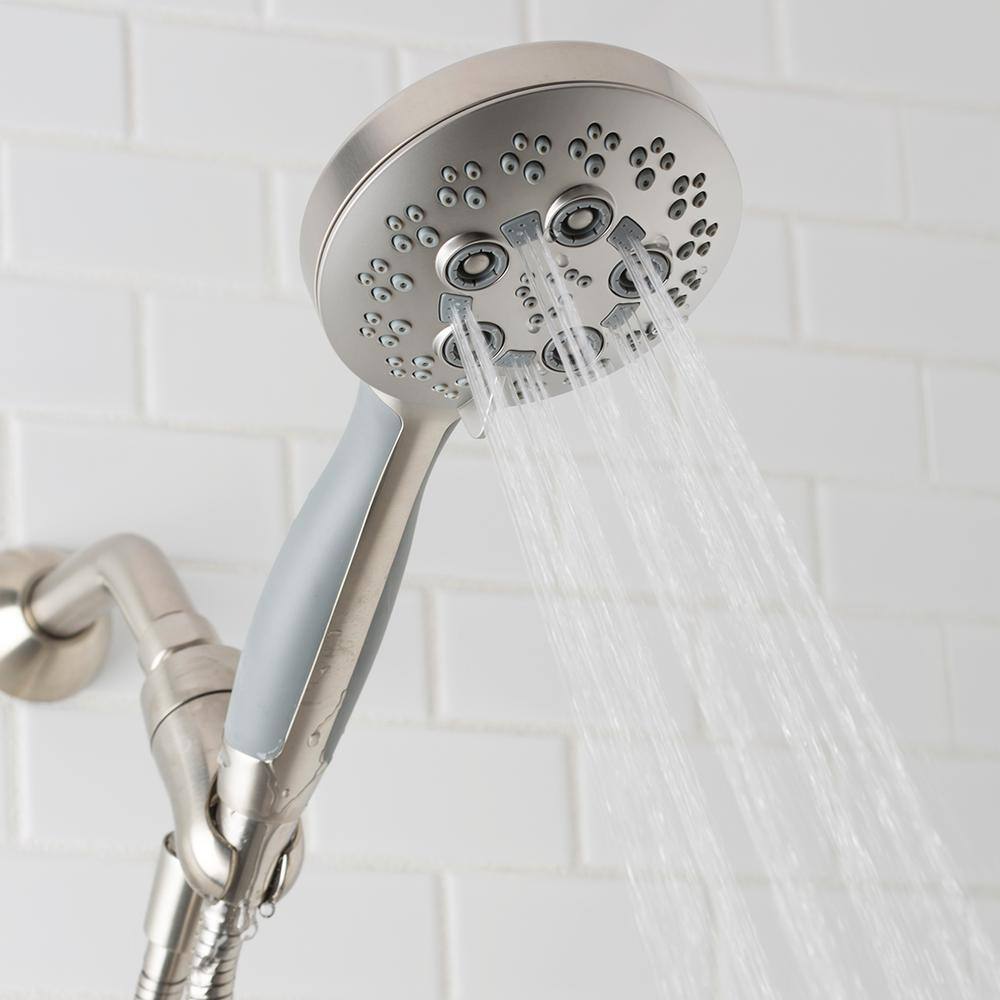 Speakman Rio 5-Spray Patterns with 1.75 GPM 4.5 in. Wall Mount Handheld Shower Head in Brushed Nickel VS-1240-BN-E175