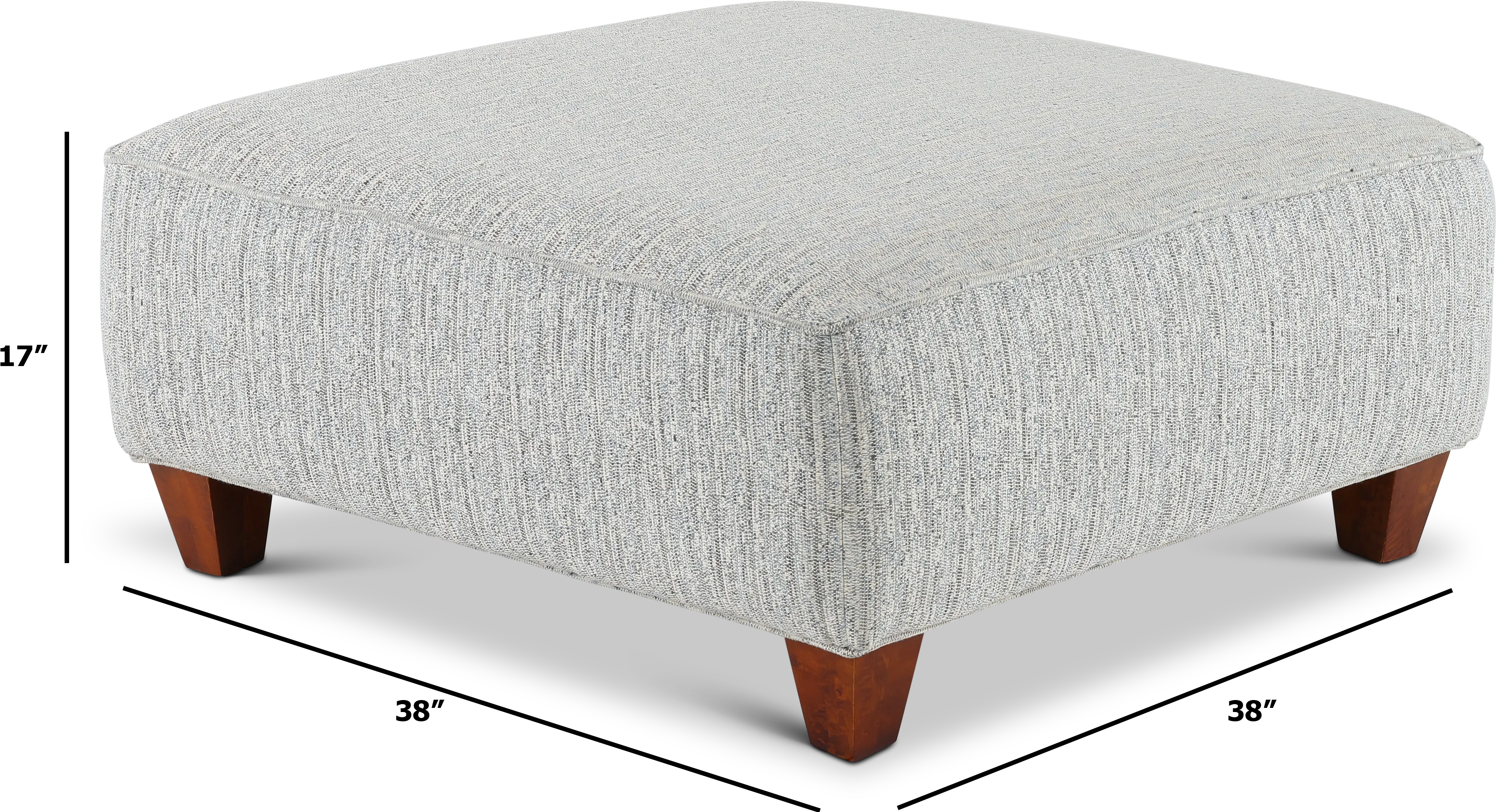 Ashford Gray Cocktail Ottoman