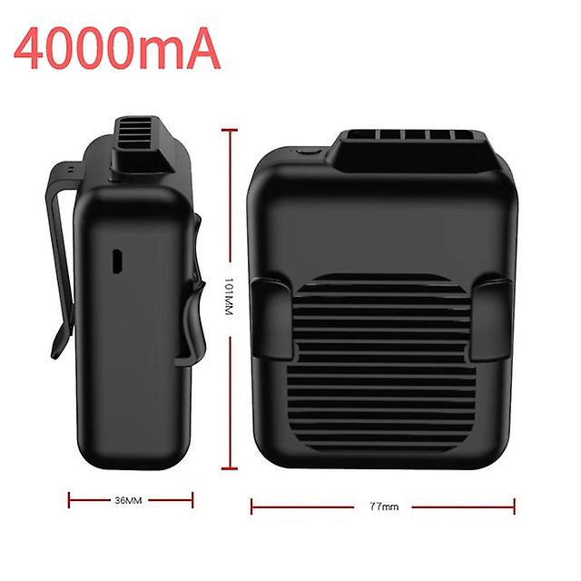 8000ma Rechargeable Waist Clip On Fan，neck Fan，portable Outdo Sports Work Fan，adjustable Air Outlet Low Noise，usb Cooling Fan