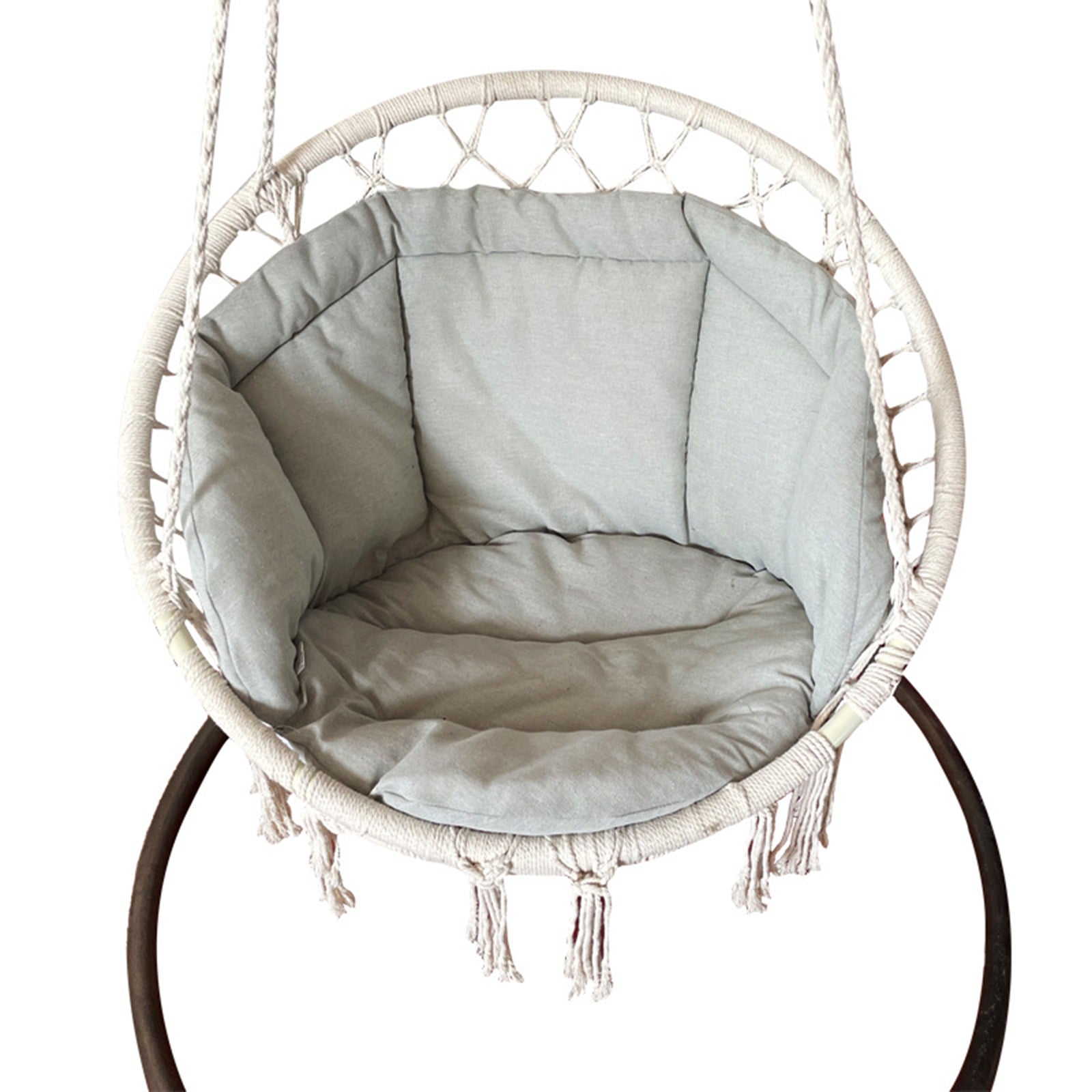 Swing Chair Cushion Hammock Pads Wicker Tear Drop Hanging Chair Yard Deck gray