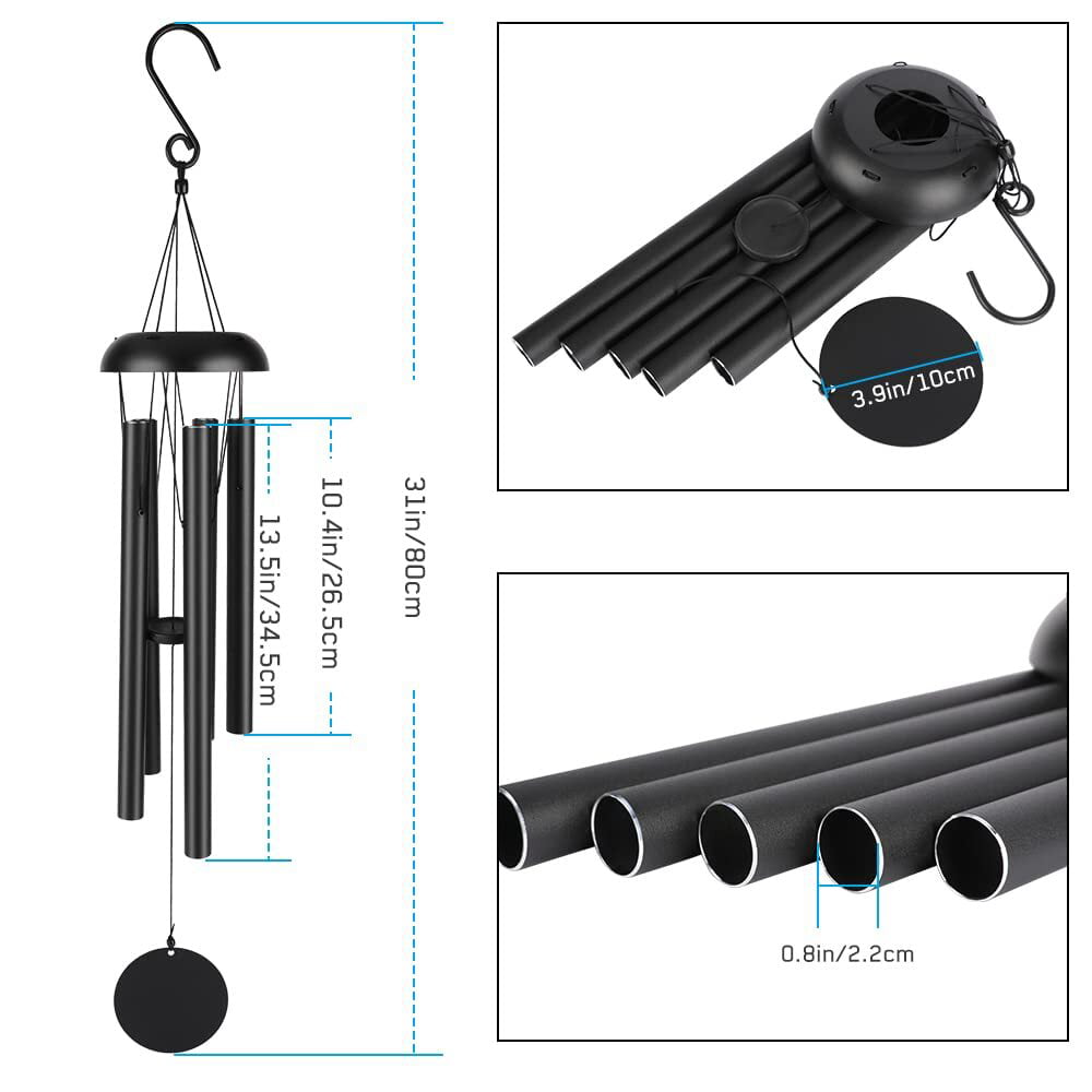 Achort Large Wind Chimes Outdoor， 31