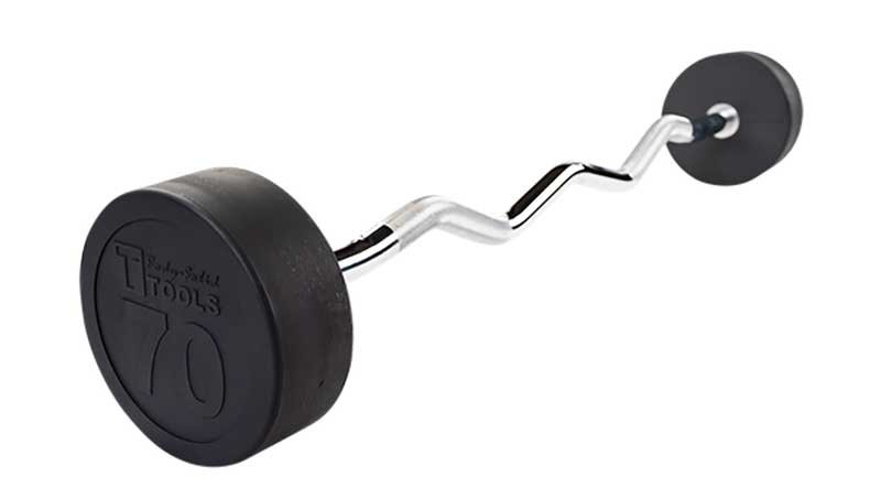 Body-Solid 70 lb Fixed Weight EZ Curl Barbell