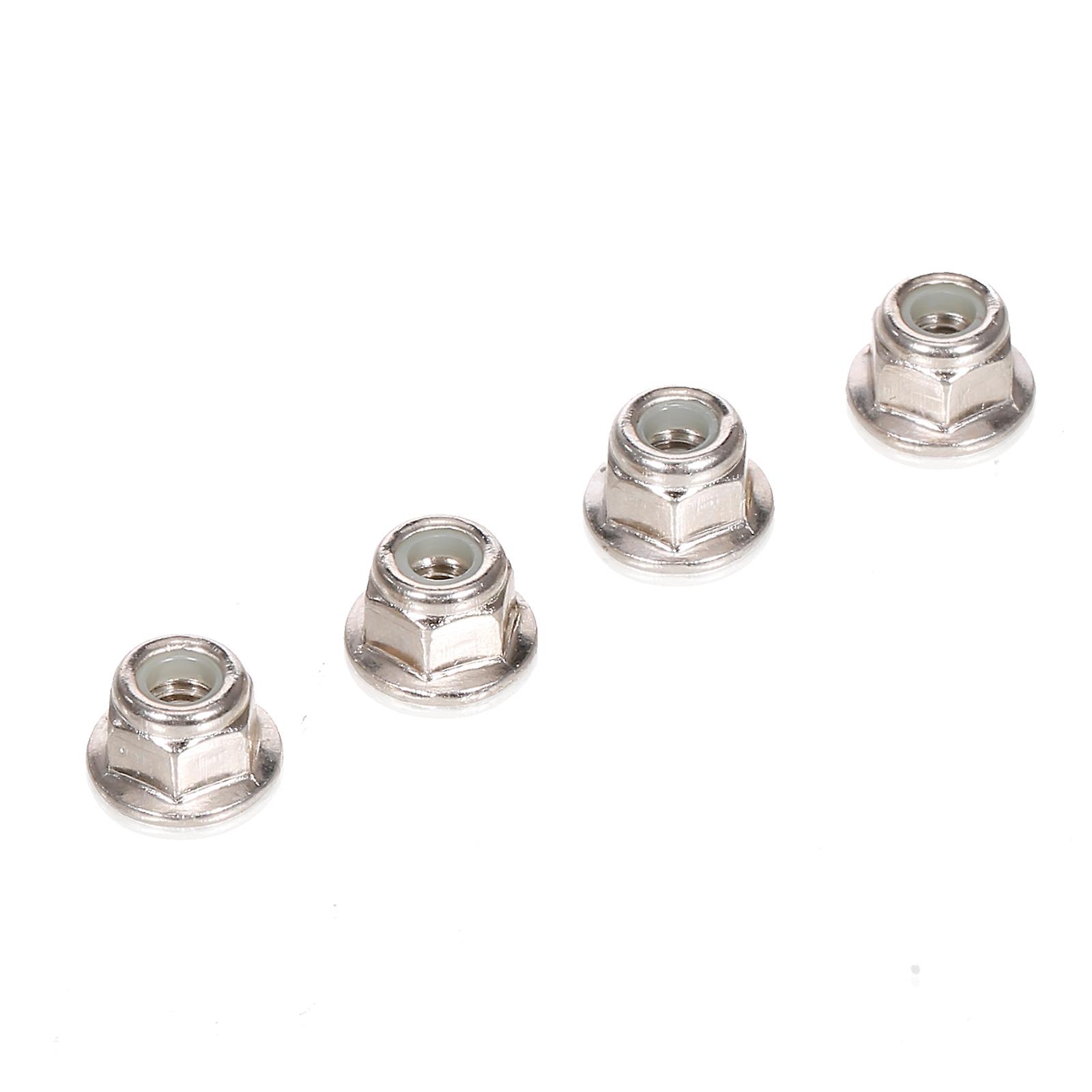 Metal 4mm M4 Wheel Lock Nuts Compatible With 1/10 Rc Car Hsp Redcat Traxxas Tamiya Hpi Rc4wd Axial Replacement Parts 12pcs No.177806